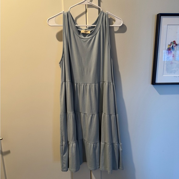 Chic Soul Dresses & Skirts - Chic Soul Light Blue Tiered Midi Dress